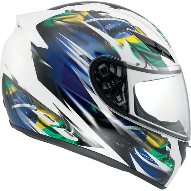 AGV K3 Flag Brazil Helmet , Flag Brazil, Mens/Unisex, Street, Full-face