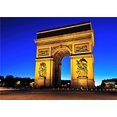 thumbnail image 2 of EREHome Polyester Fabric 5x7ft Evening Photography Backdrops Paris Triumphal Arch Background for Photo Booth for Wedding Backdrop, 2 of 2