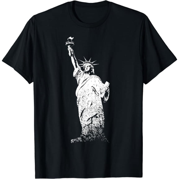 New York Statue Of Liberty Vintage US Skyline I Love NY T-Shirt