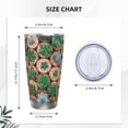 thumbnail image 4 of Easygdp Cactus 4 20oz Stainless Steel Vacuum Insulated Double Wall Travel Tumbler, Durable Insulated Coffee Mug with Spillproof Lid-Straw Three-piece Set, 4 of 8