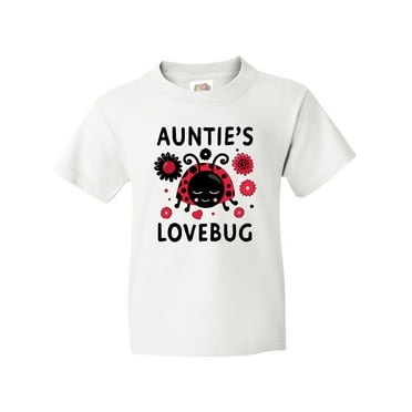 Inktastic Valentine's Day Auntie's Lovebug Youth T-Shirt