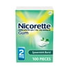 Nicorette Nicotine Gum, Stop Smoking Aids, 2 Mg, Spearmint Burst, 100 Count