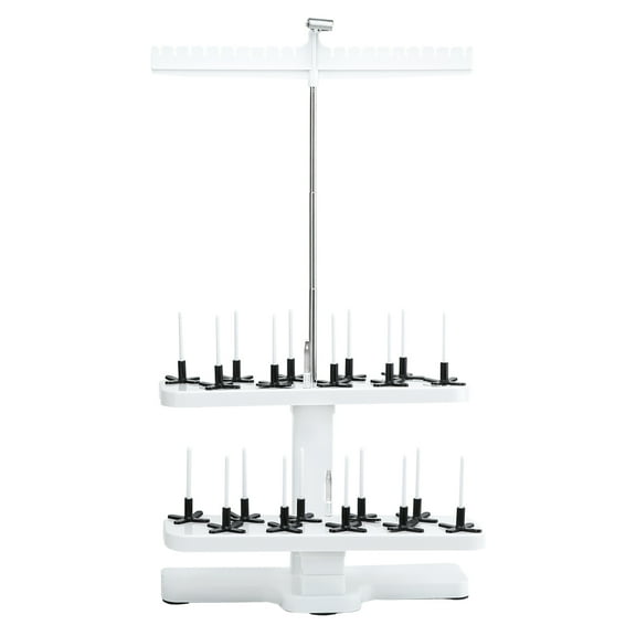 20 Spool Thread Rack Organizer, Desktop Multi-Spool Thread Stand for Sewing & Embroidery, Cone/Bobbin Holder with Thread Guide (
