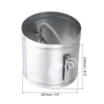 thumbnail image 2 of Unique Bargains 10' HVAC Duct Manual Volume Damper with Sleeve Adjustment Backdraft Damper, 2 of 7