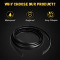 thumbnail image 2 of H Shape Self Adhesive Auto Rubber Weather Draft Seal Strip 0.7 Inch Wide X 0.31 Inch Thick,Weatherstrip for Car Window and Door,Engine Cover 10Feet Long Universal, 2 of 12