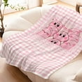 thumbnail image 3 of Kirby Throw Blanket, Flannel Cute Kirby Themed Stuffed Soft Nap Throw Blanket for Home Decor Gifts, 3 of 4