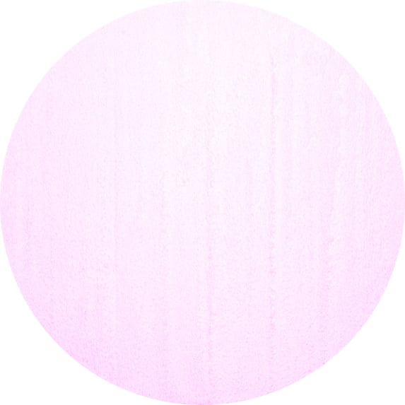 Ahgly Company Indoor Round Solid Pink Modern Area Rugs, 5' Round