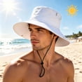thumbnail image 2 of Puntoco Hat for Womens Sun Hats for Women Men Fishing Hat UPF 50+ Bucket Hat Foldable Wide Brim Outdoor Hiking Beach Summer Hats, 2 of 6