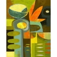 thumbnail image 2 of Faust, Richard 15x18 Black Ornate Wood Framed with Double Matting Museum Art Print Titled - Cubist Garden 2, 2 of 4