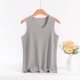 thumbnail image 1 of Ropa interior térmica Tops de moda para mujer de invierno sin mangas de cuello redondo cómodas camisetas sin mangas lisas regulares blusa de poliéster para mujer, 1 of 5