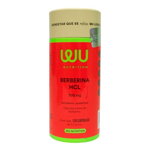 Suplemento alimenticio WU Nutrition Cápsulas con Berberina 120 Cápsulas