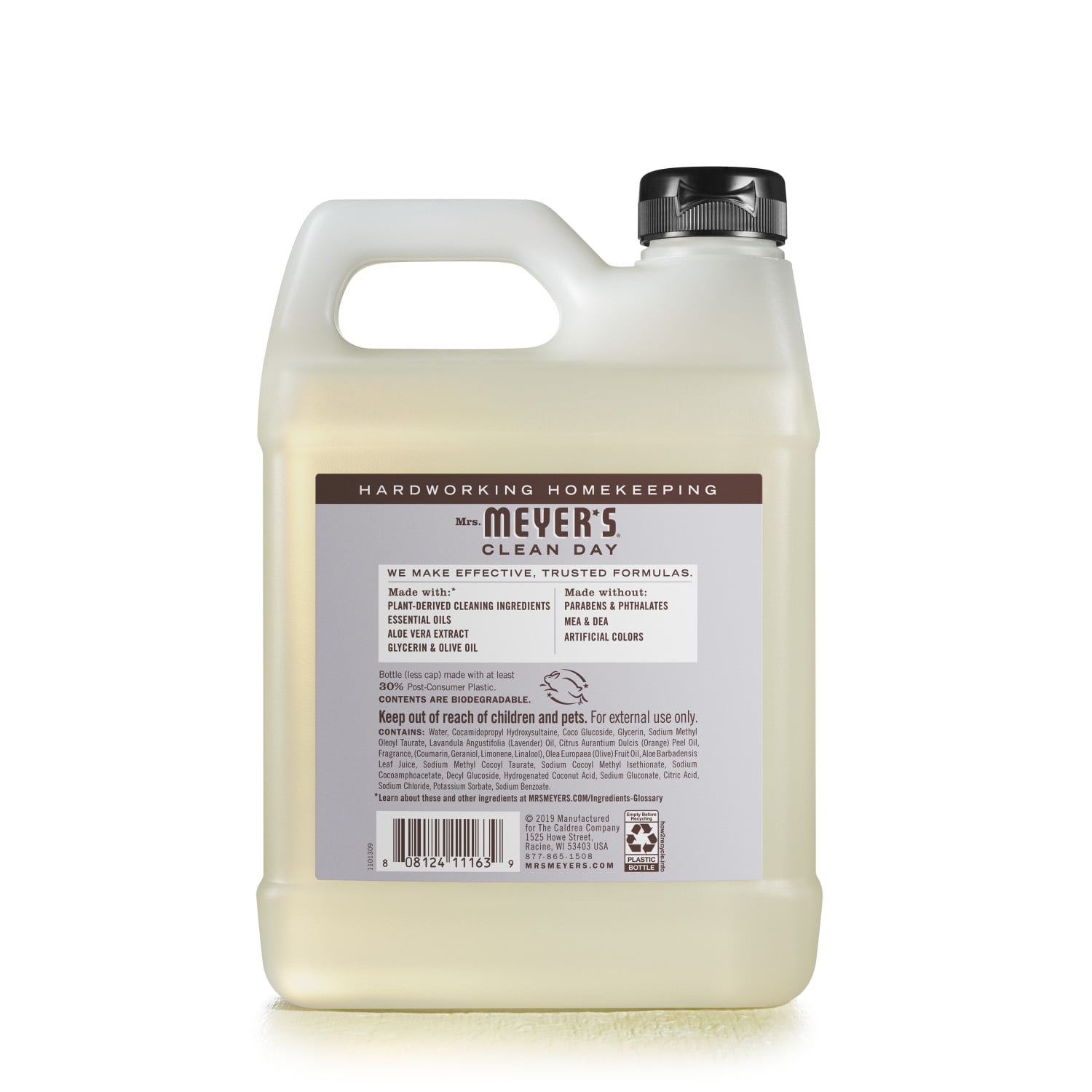(4 pack) Mrs. Meyer's Clean Day Liquid Hand Soap Refill, Lavender Scent, 33 Ounce Bottle