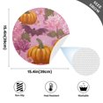 thumbnail image 3 of Round Placemats Plate Mats 15 Inch Non-Slip Heat Resistant Washable PVC Set Table Decoration for Kitchen Dining Halloween Pumpkins and Bats, 3 of 5