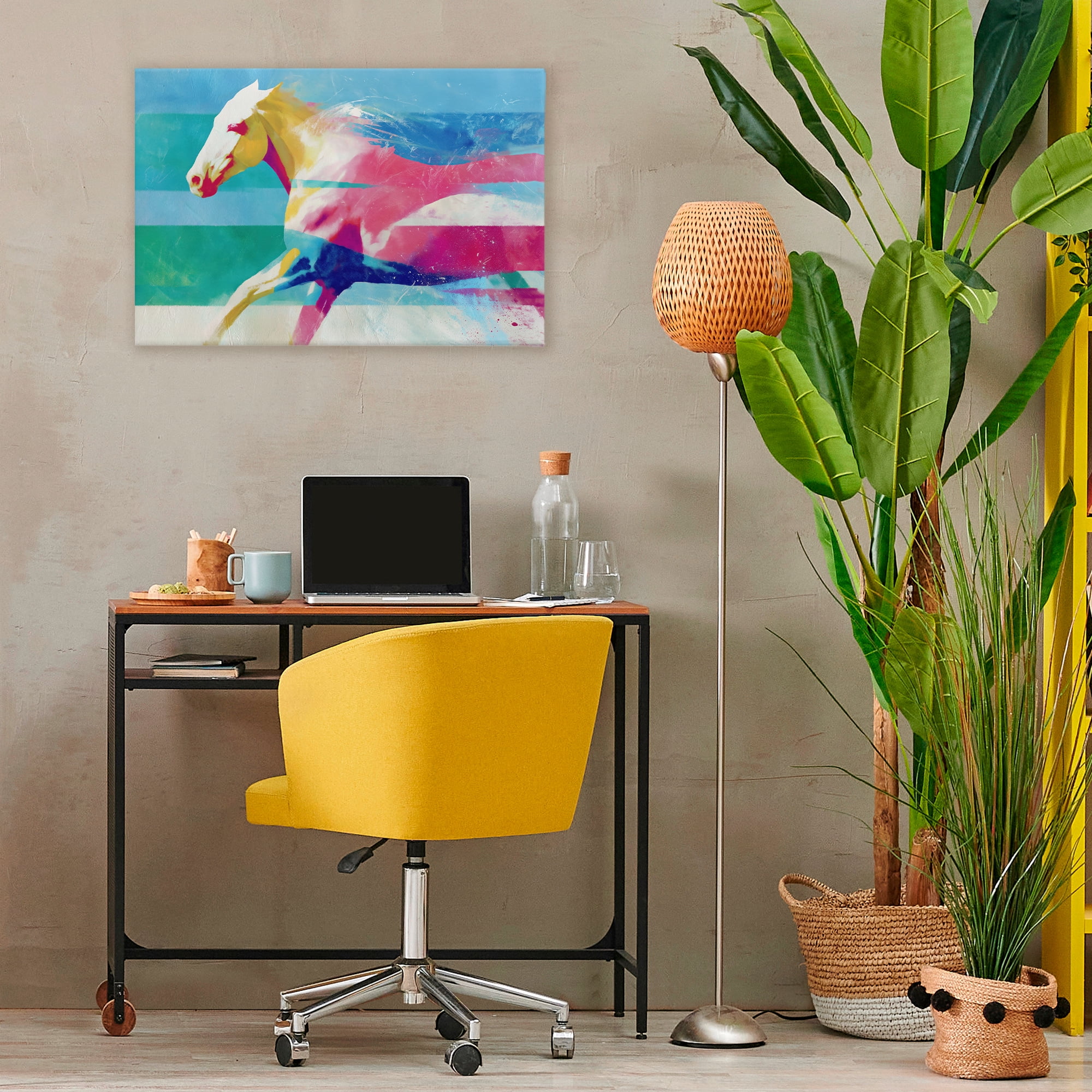Stupell Industries Abstract Horse In Stripes Canvas Wall Art, design by Chromatic Storm Studio