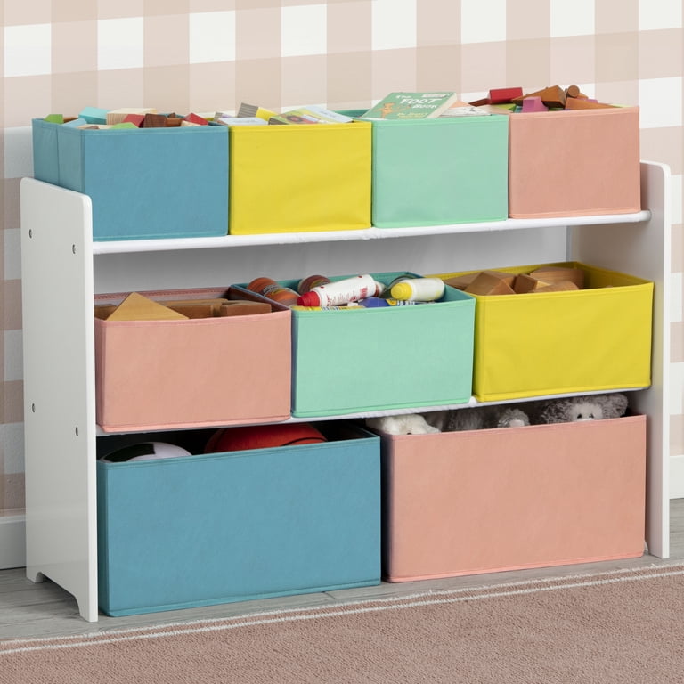 Delta Children Deluxe Multi-Bin Toy Organizer with Storage Bins