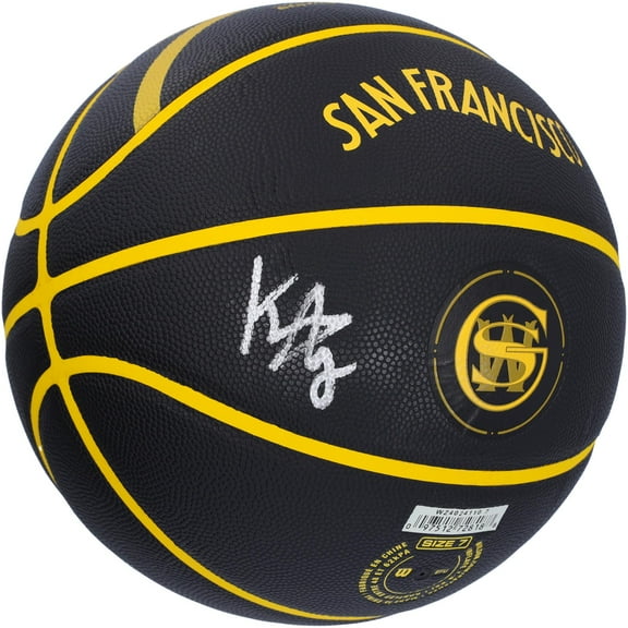 Jonathan Kuminga Golden State Warriors Autographed Wilson 2023-24 City Edition Collector's Basketball - Fanatics Authentic Certified