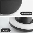thumbnail image 4 of 10W Modern Black LED Outdoor Wall Light IP65 Warm White 3000K 15CM Lámpara de pared exterior impermeable redonda para jardín Terraza Garaje [Clase de eficiencia energética A+] TUNC Sencillez, 4 of 5