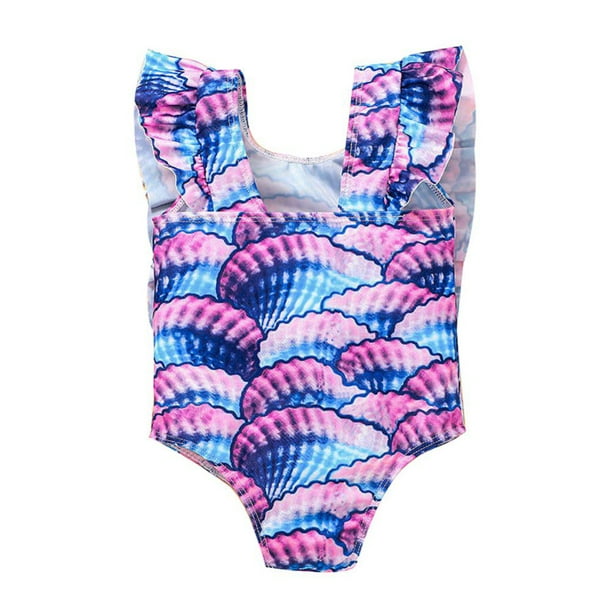 Infant Baby Girls Swimsuit Toddler OnePiece Plaid Swimwear Beach