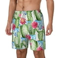thumbnail image 2 of Gaeub Flowers and Cactus Mens Swim Trunks Stretch Beach Shorts Quick Dry for Men Swim Shorts Swimwear with Pockets- X-Large, 2 of 9