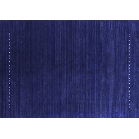 Ahgly Company Indoor Rectangle Abstract Blue Contemporary Area Rugs, 6' x 9'