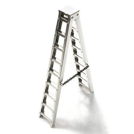 Integy RC Toy Model Hop-ups C26551SILVER Realistic Scale Step Ladders for Rock Crawlers (Ladders Height = 6 (Best Height For Step Ups)