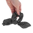 thumbnail image 4 of Unique Bargains 1 Pc Stylish Bow Dots Hair Ties Hair Bands Black White, 4 of 5
