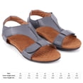 thumbnail image 2 of Sandalias Planas Zapatos de Playa de Verano Confort con Soporte para el Arco para Mujer (40) Gris, 2 of 9