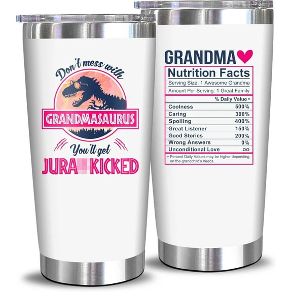 yania Mothers Day Gifts For Grandma - Grandmother Birthday Gifts, Gift for Grandma From Granddaughter Grandson - Presents For Nana, Gigi, Mimi, Grammy, New Grandmother - 20 Oz Tumbler