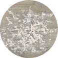 thumbnail image 1 of Ahgly Company Machine Washable Indoor Round Contemporary Pale Silver Gray Area Rugs, 4' Round, 1 of 7