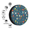 thumbnail image 4 of Fuzoiu Sports Ball Print Universal Spare Tire Cover with Buckle Strap, Waterproof Wheel Covers for Jeep, Trailer, RV, Truck and All Car-14 inch, 4 of 6