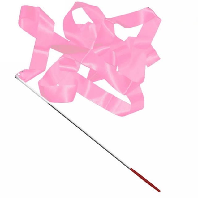 Gymnastics Streamers, 4m Metal Buckle Nylon Dance Ribbons Anti Slip Handle Toughness For Competition