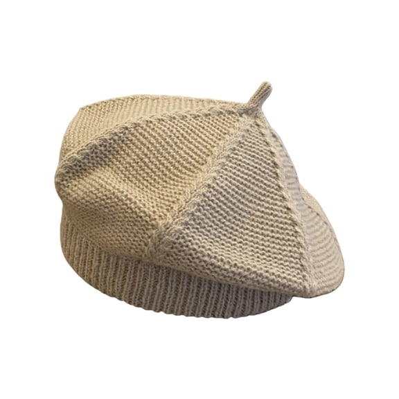 Beret Hats for Women Fashion Knitted Solid Color All Painter's Art Warm Beret Khaki