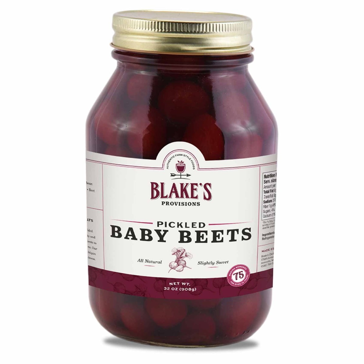 BLAKES Pickled Baby Beets, 32 oz