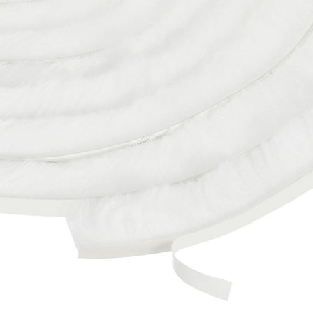 Adhesive Brush Seal Weather Stripping 7/8" x 3/8" x 16.4ft for Sliding Sash Door Window Wardrobe Seal, White