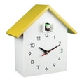 thumbnail image 2 of Cuckoo Wall Clock, Natural Bird Voices Or Cuckoo Call, Birdhouse Clock Pendulum, Yellow, 2 of 8