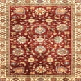 thumbnail image 1 of Ahgly Company Indoor Square Abstract Red Oriental Area Rugs, 7' Square, 1 of 6
