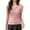Pink, variant on SwiftWear Women's V-Neck Slim Fit Long Sleeve Shirt Soft Stretch Base Layer Ribbed Knit Thermal Top for Casual and Office Wear, Black