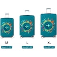 thumbnail image 3 of Funda protectora elástica para equipaje de viaje para maleta de 22 a 28 pulgadas (envío de etiqueta de equipaje gratis) (M, plano verde), 3 of 5