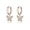 C-ROSE GOLD, variant on 925 Sterling Silver CZ Buffterfly Hoop Earrings for Women Teens Sparkling Butterfly Hoop Earrings Huggie Drop
