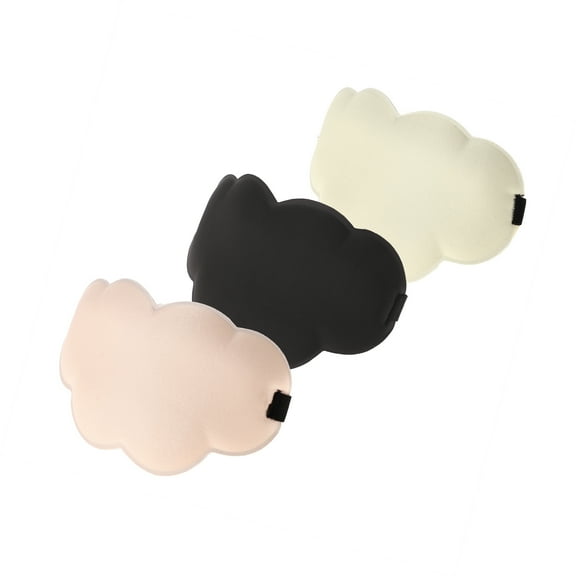 Vocoste 3 Pcs Sleep Eye Mask Cloud-Shaped Sleep Eye Mask for Side Sleeper for Travel Work White Black Pink