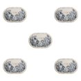 thumbnail image 3 of Youkk Bathroom Rugs Water Absorbent Floor Bath Mat Carpet Planter Oval 40x60cm 5Set, 3 of 6
