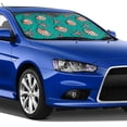 thumbnail image 5 of Uemuo Starfish and Shell Pattern Accordion Car Windshield Sun Shade, Foldable Reflective Sun Visor for Car, Reflector Windshield Sunshade-Medium, 5 of 7
