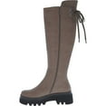 thumbnail image 2 of Women's Knee High Platform Boots Chunky Lug Sole Round Toe Side Zippers Riding Boot, 2 of 4