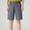Dark Gray, variant on Lightweight Shorts for Men Straight with Pockets Summer Elastic Waist Mens Short