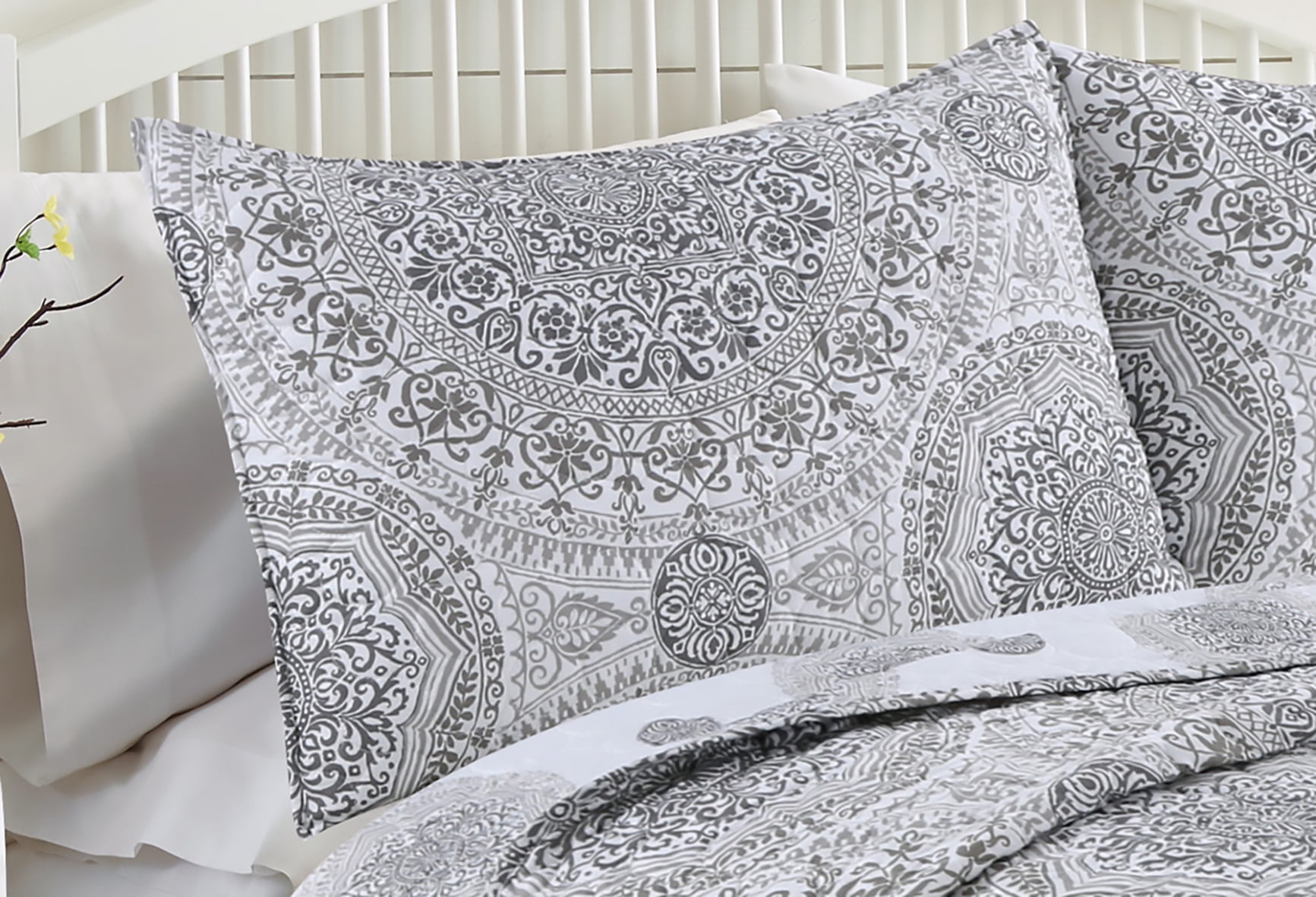 Harley Grey 3-piece Quilt Set King