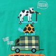 thumbnail image 6 of UngA Toddler Summer Clothes for Boys 2T 3T 4T 5T Kids Truck Embroidery Short Sleeve T-Shirt Tops and Plaid Shorts Set Toddler Boy Sets (Green,3-4 Years), 6 of 7