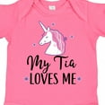 thumbnail image 4 of Inktastic My Tia Loves Me Unicorn Girls Baby Bodysuit, 4 of 5