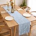thumbnail image 3 of Table Runner 120 Inches Long for Kitchen Dining, Ombre Dresser Scarf Farmhouse, Dining Table Decorations for Wedding/Parties, Farmhouse Stripes Modern Abstract Art 13 x 120 In, 3 of 8