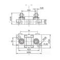 thumbnail image 3 of Fuse Holder Small Flat Plug Fuse Box With 50 To 200Amp Fuses For Auto Boat Marine Heavy Duty Mega Fuse Holder, 3 of 10