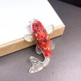 thumbnail image 1 of Creative Artificial Koi Fish Ornament Pretty Natural Crystal Desk Car Home Decor, 1 of 8